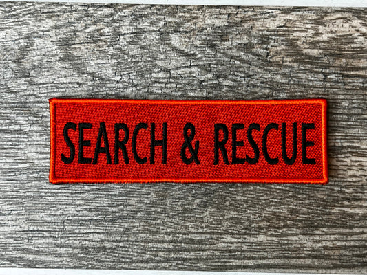 Search and Rescue flat collar patch